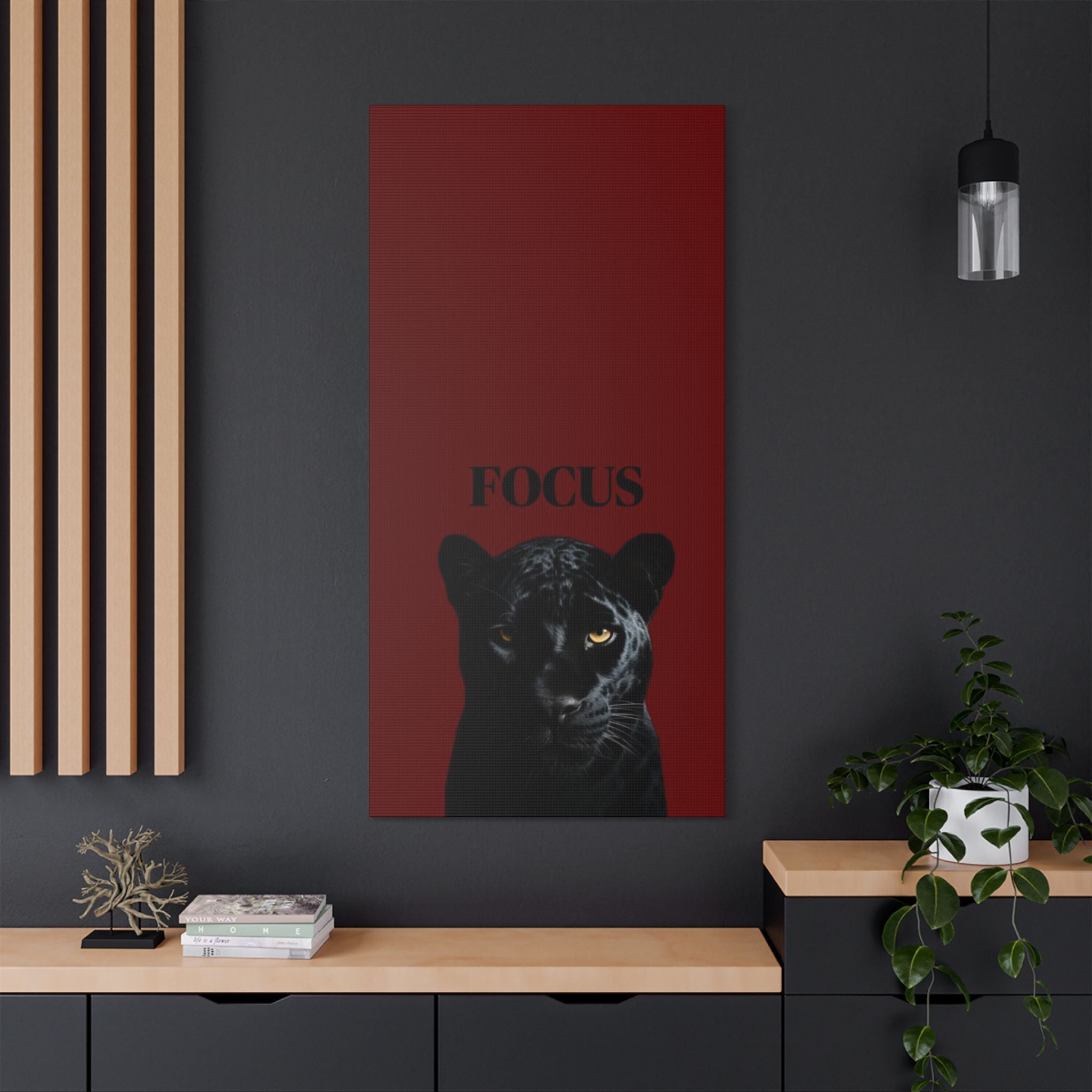 Focus - Black Panther Canvas